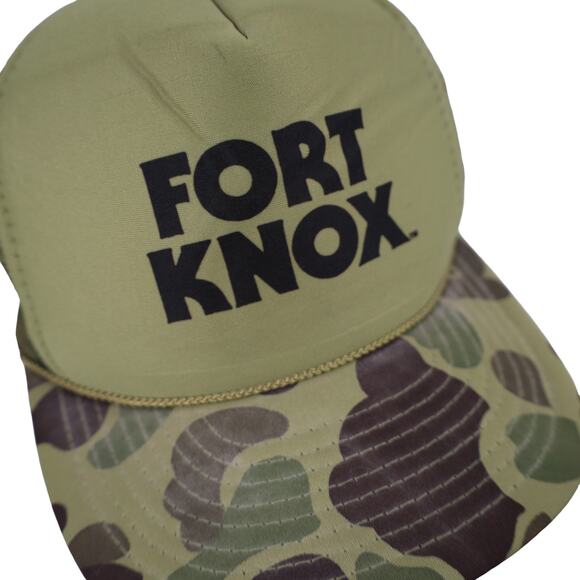 Vintage Fort Knox Safes Camo Trucker Hat - Picture 3 of 6